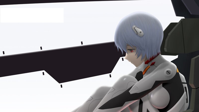 Evangelion character in cockpit