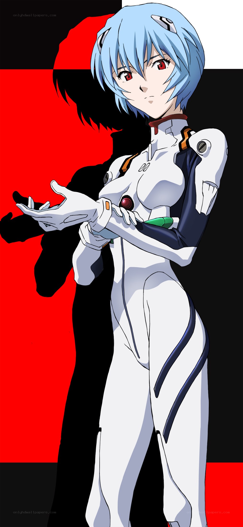 Evangelion character in plugsuit