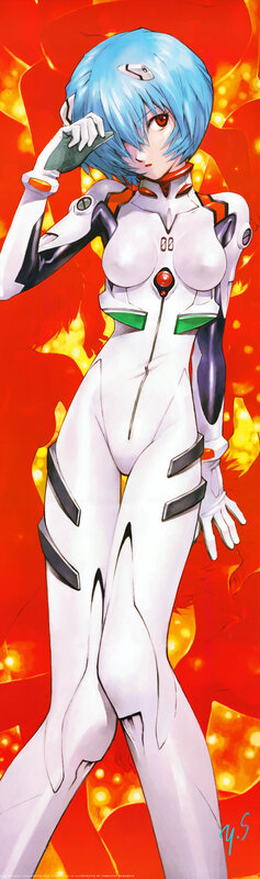 Evangelion character in plugsuit