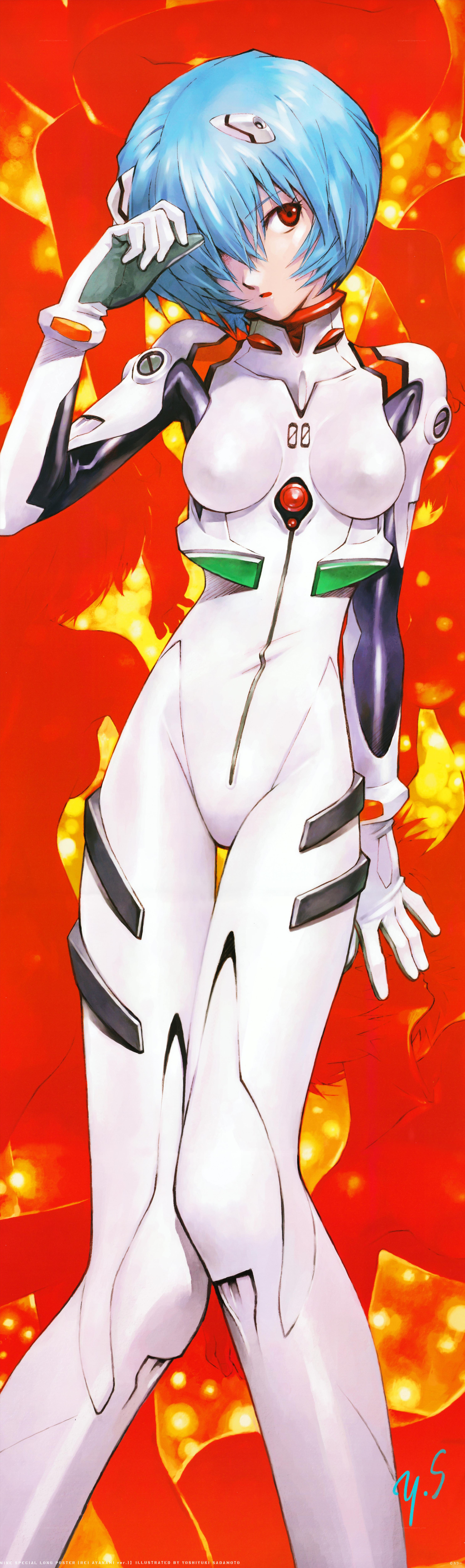 Evangelion character in plugsuit