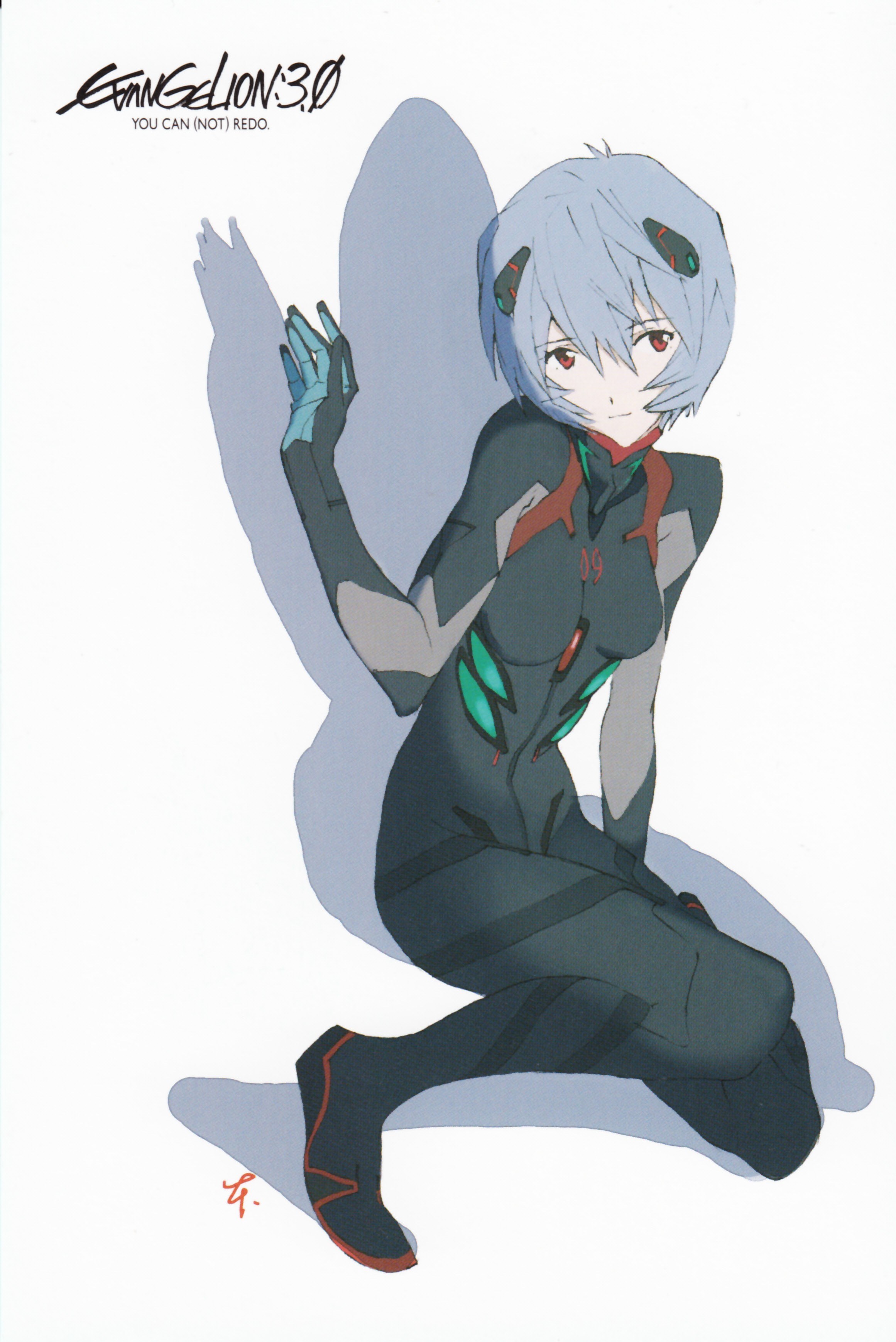 Evangelion character in plugsuit