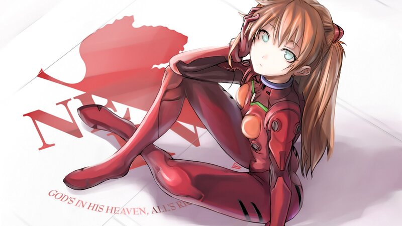 evangelion character in red suit