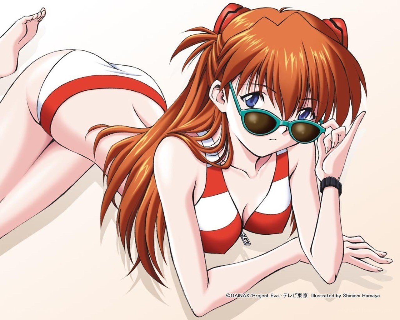 Evangelion character in swimsuit