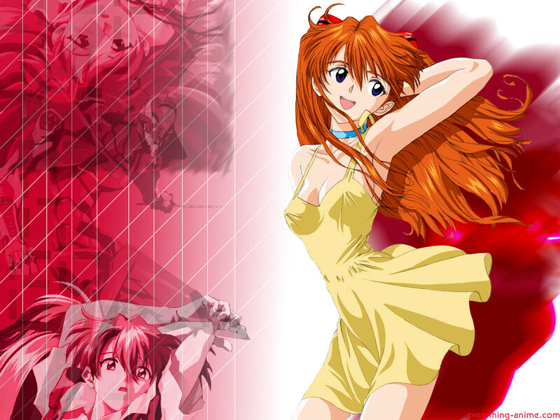 Evangelion character in yellow dress