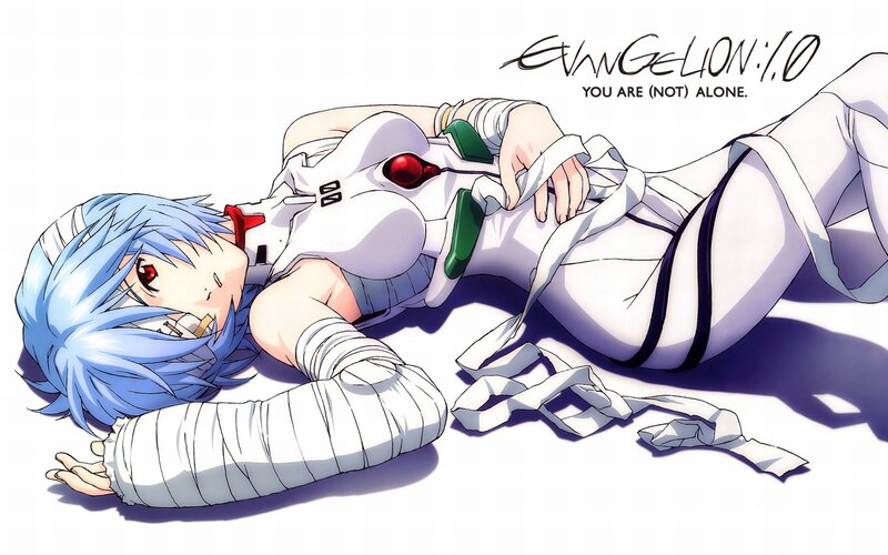 Evangelion character lying down
