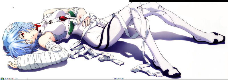 Evangelion character lying down