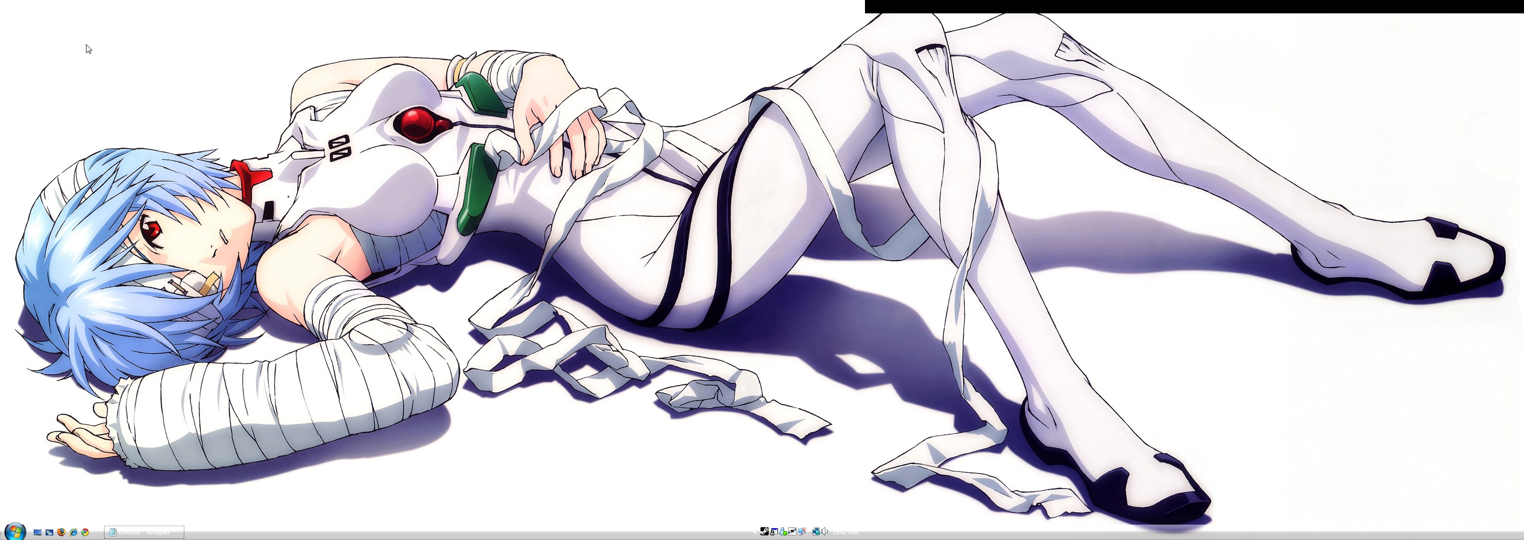 Evangelion character lying down