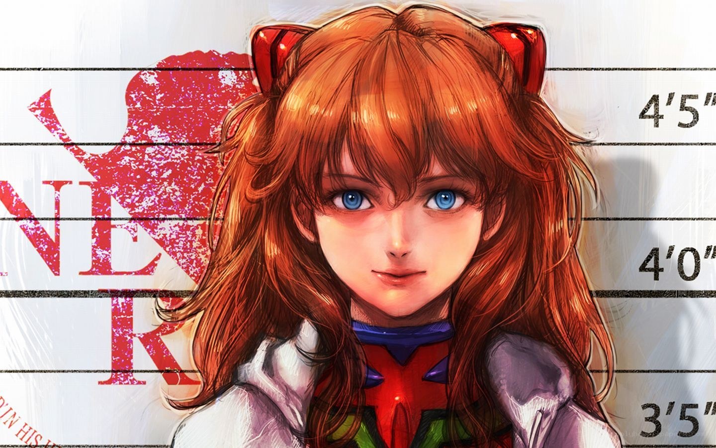 Evangelion character mugshot