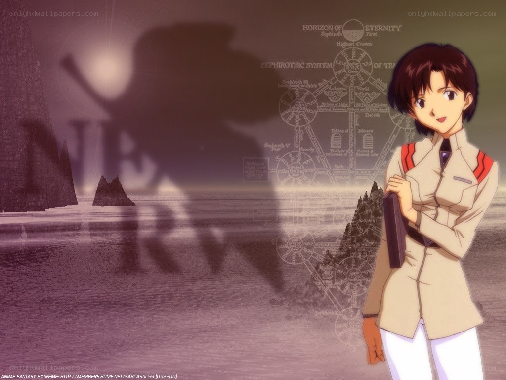 Evangelion character on a beach
