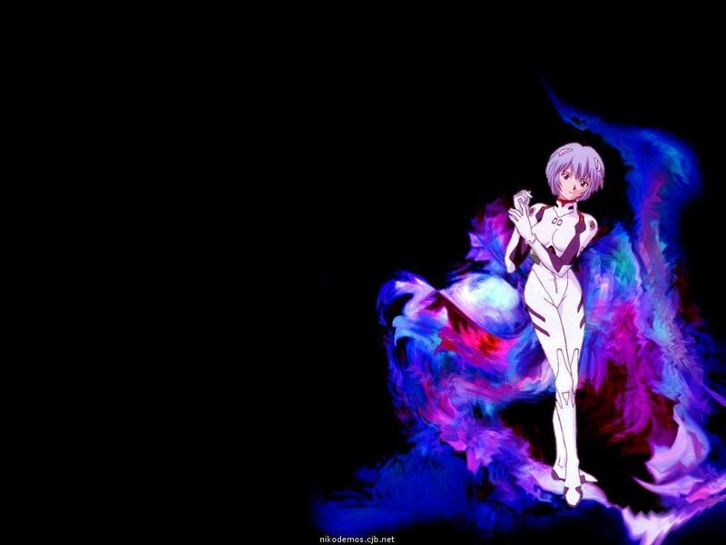 Evangelion character with energy aura
