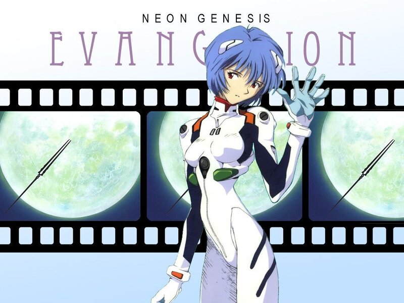 Evangelion character with film strip