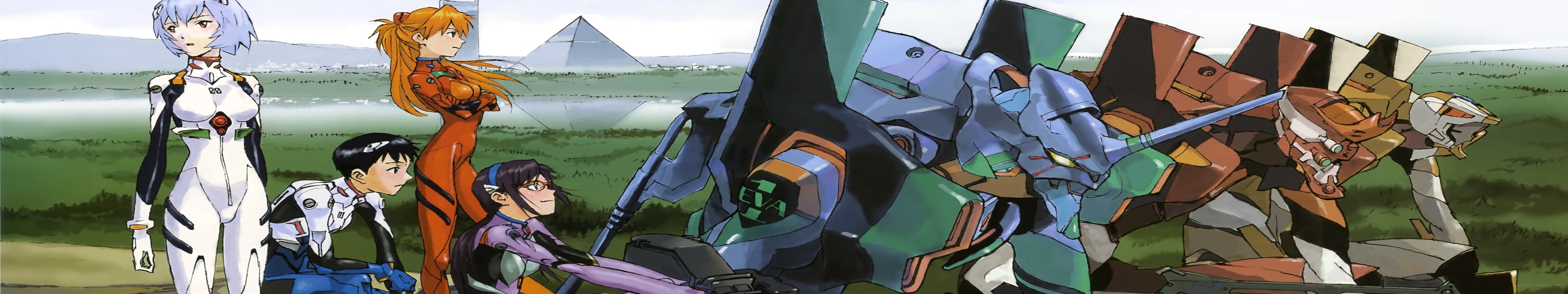 Evangelion characters and mechs