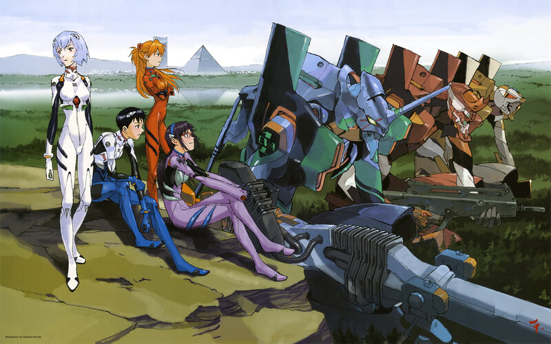 Evangelion characters and mechs