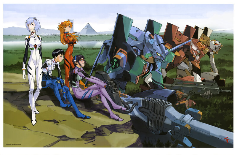Evangelion characters and mechs