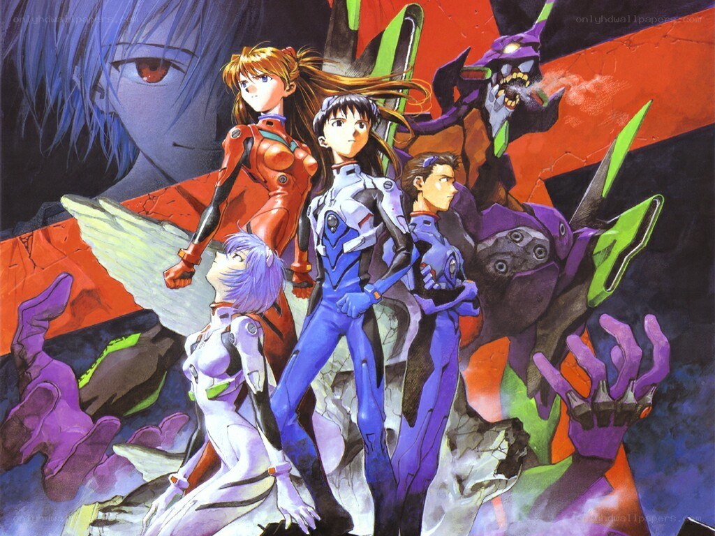 Evangelion characters and mechs