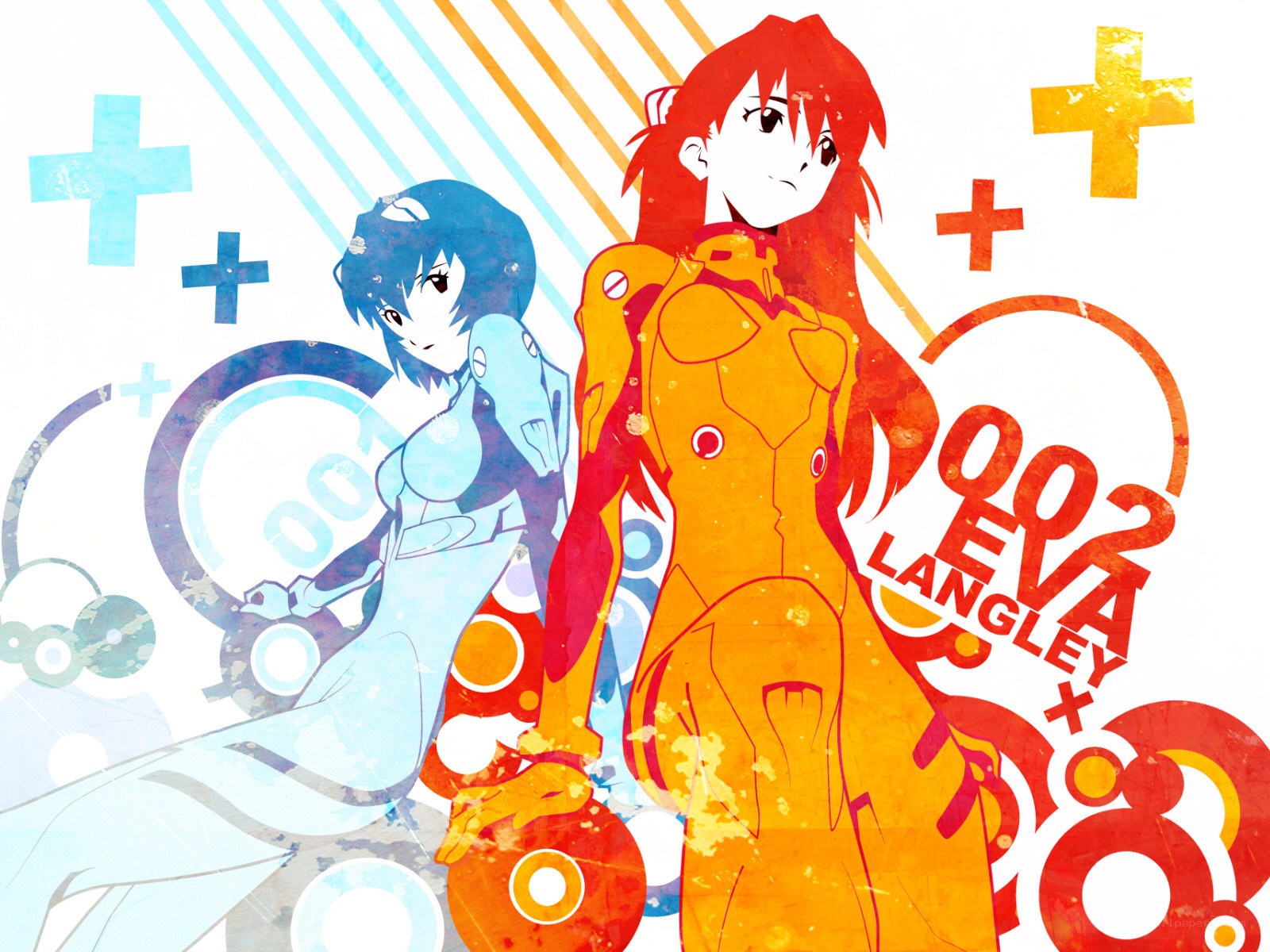 Evangelion characters artwork