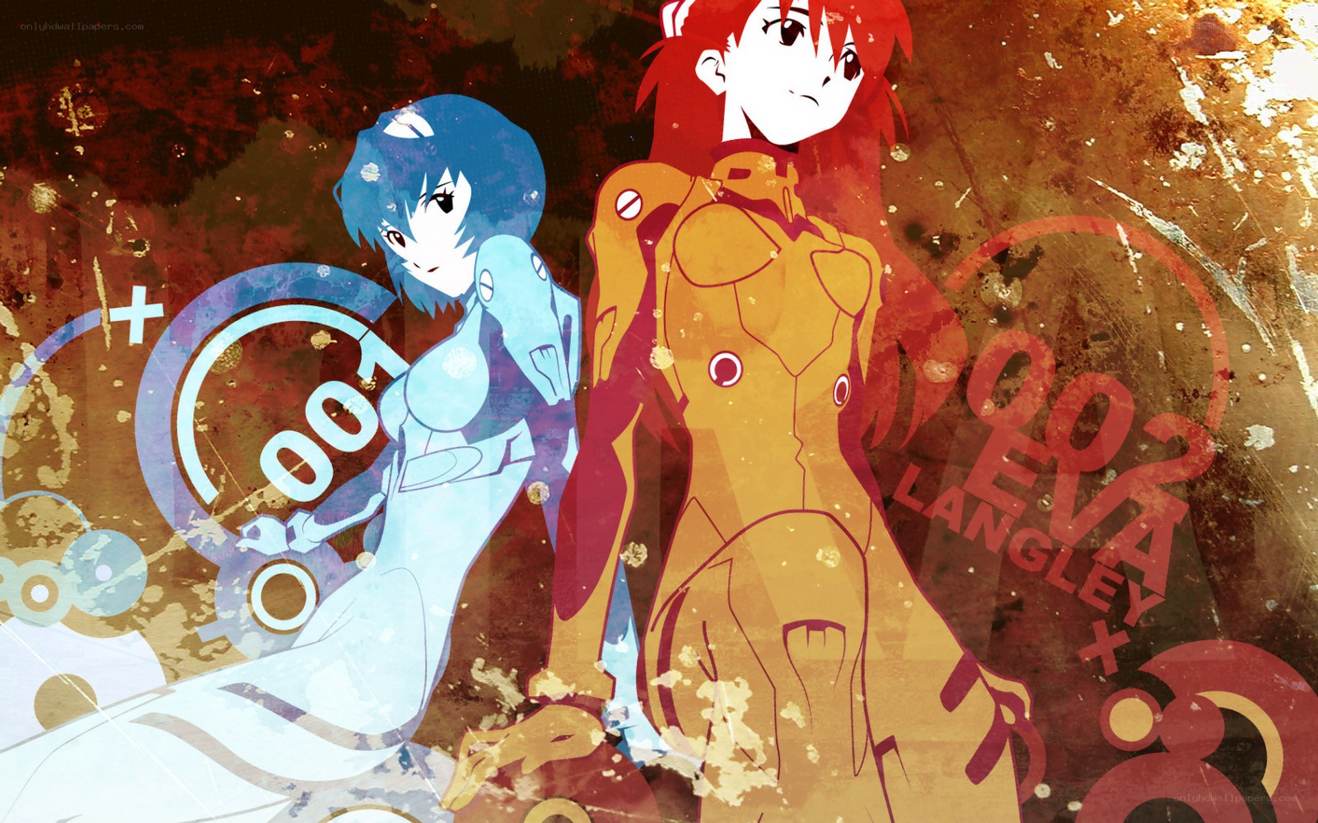 Evangelion characters artwork