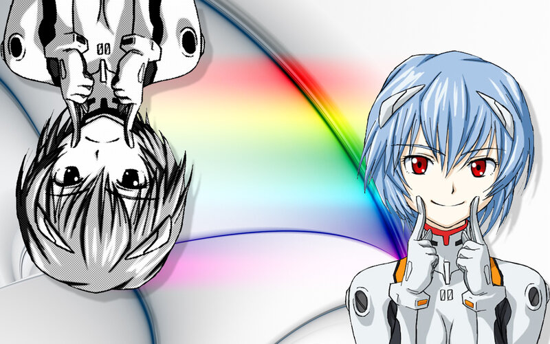 Evangelion characters collage