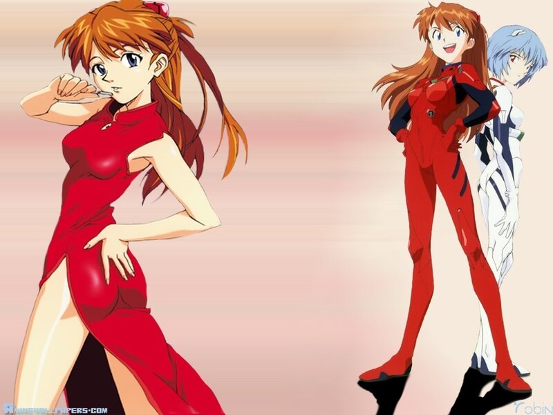 Evangelion characters collage