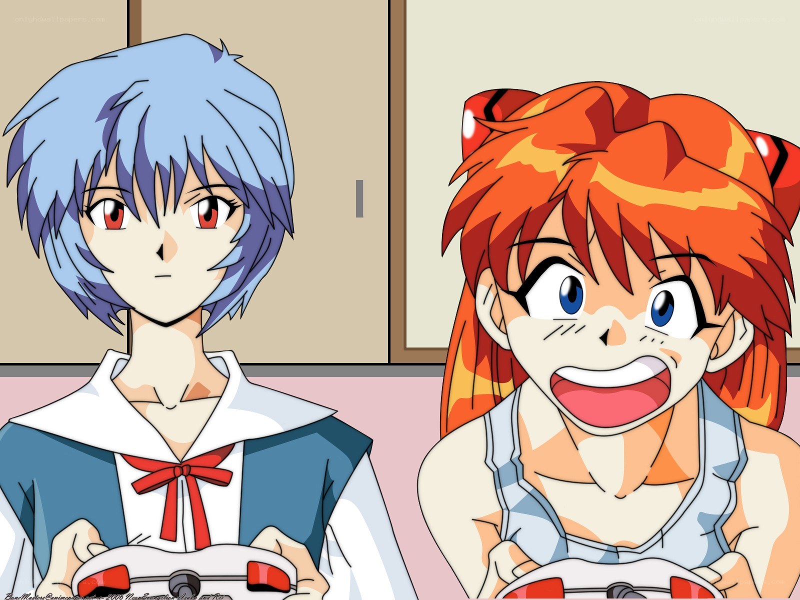 Evangelion characters gaming