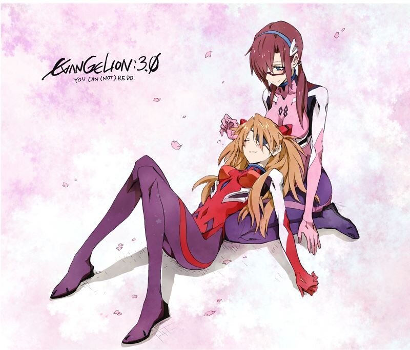 Evangelion characters in a peaceful moment