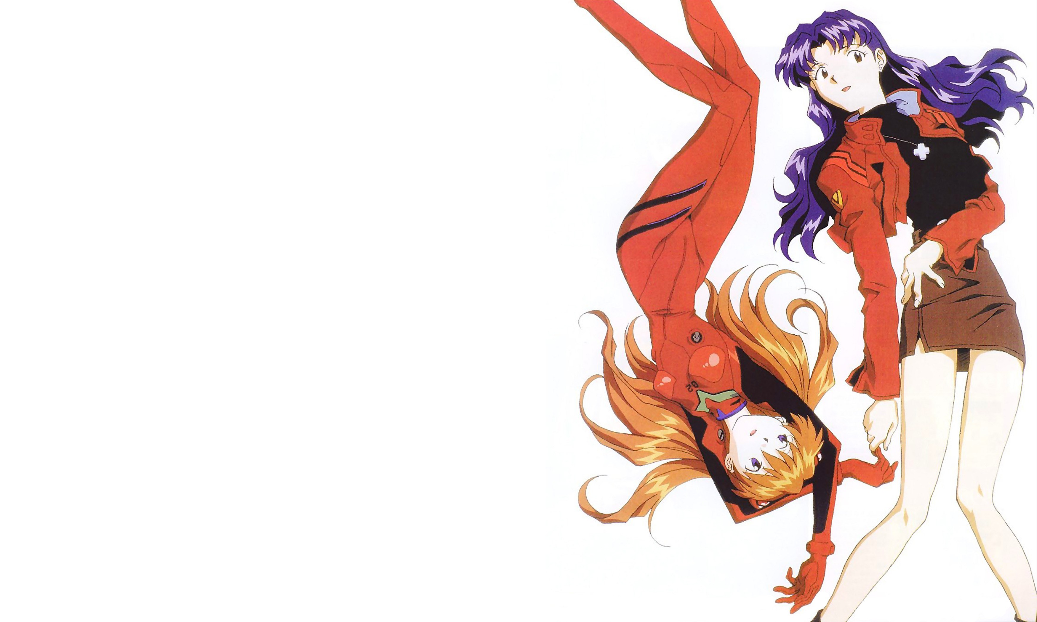 Evangelion characters in action