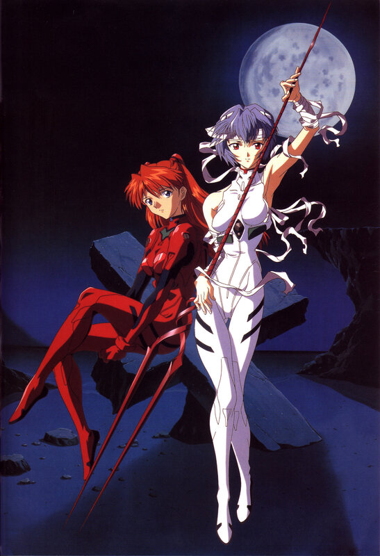 Evangelion characters in moonlight