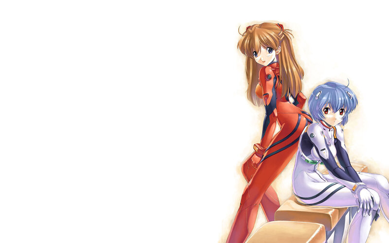 Evangelion characters in plugsuits
