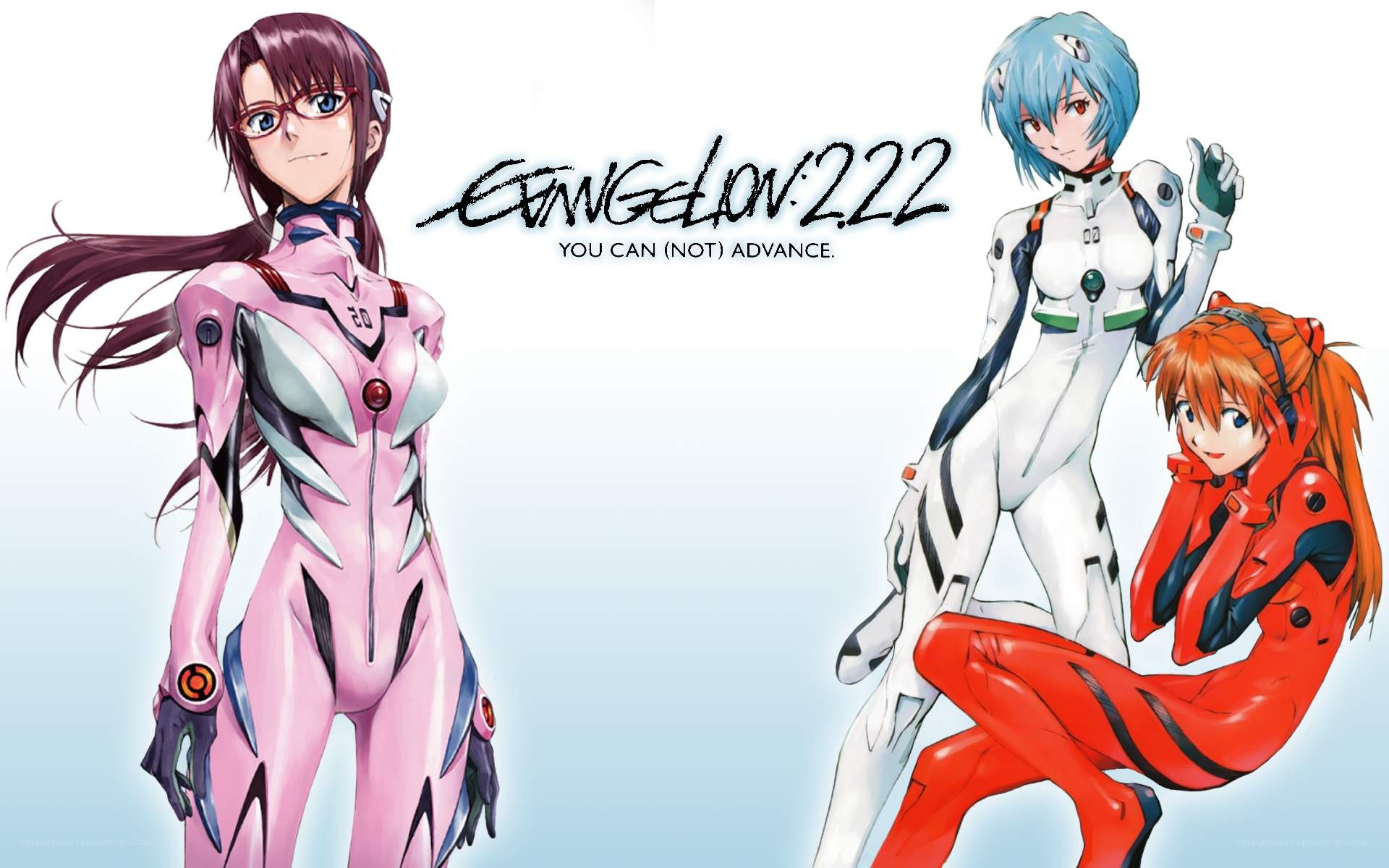 Evangelion characters in plugsuits
