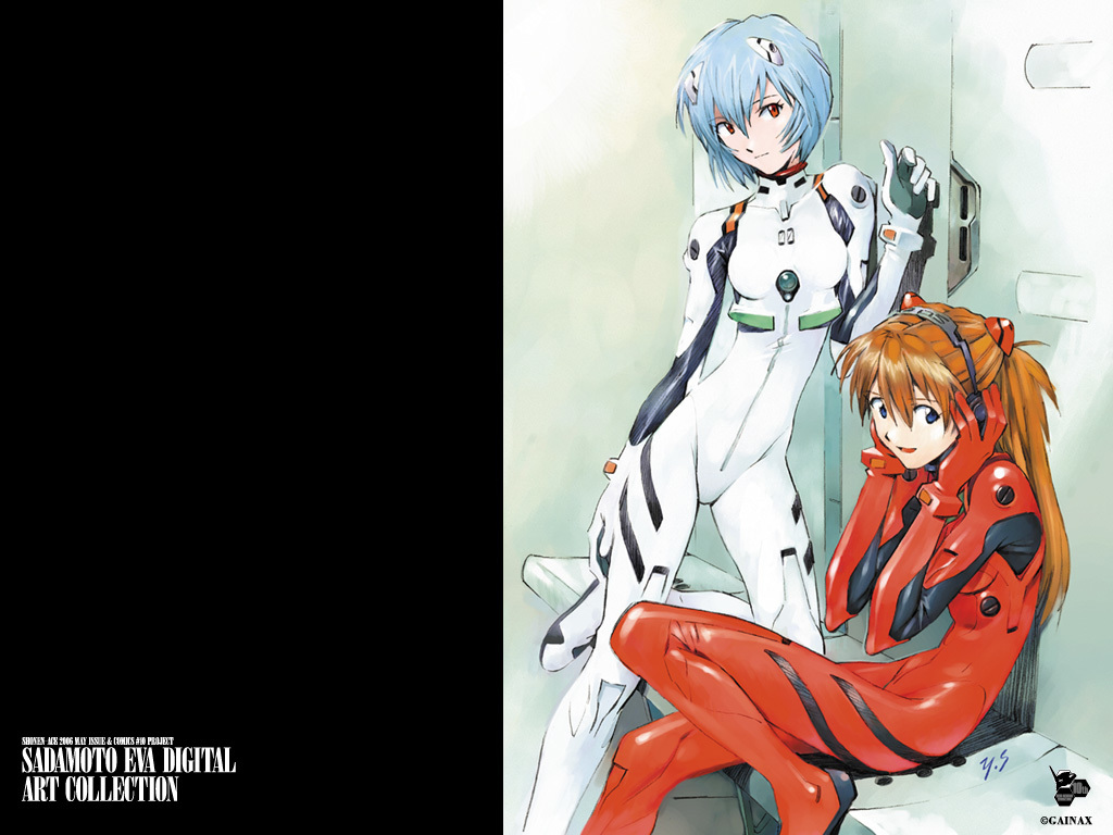 Evangelion characters in plugsuits