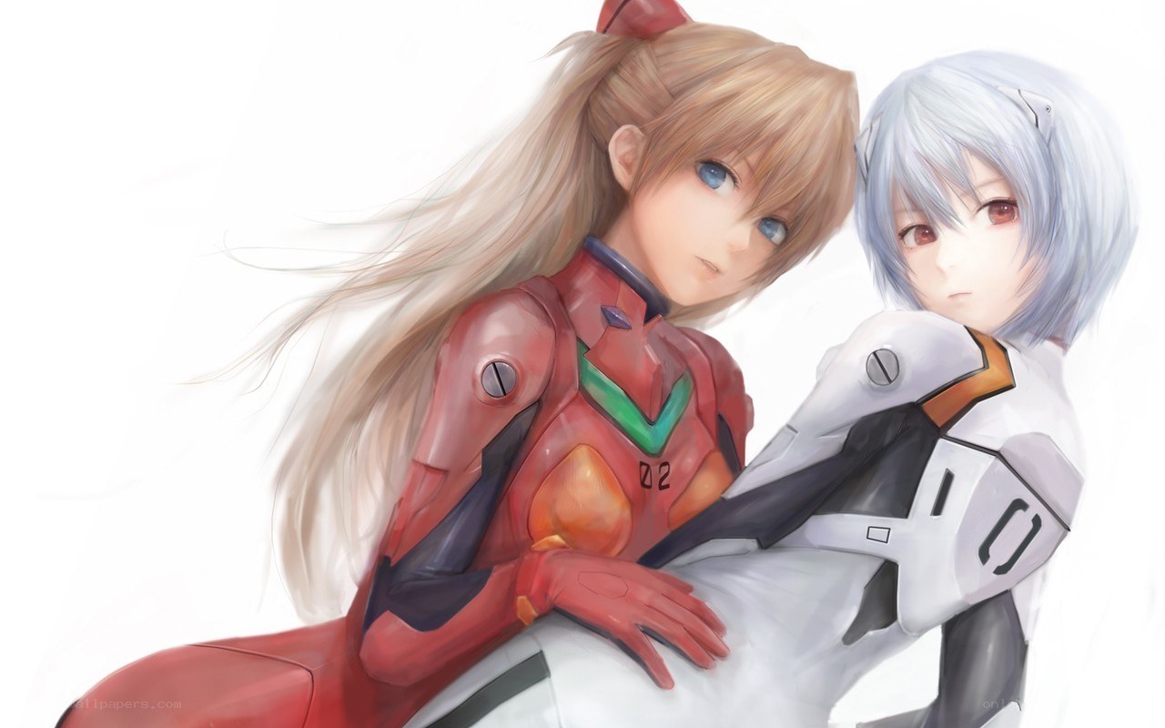 evangelion characters in plugsuits