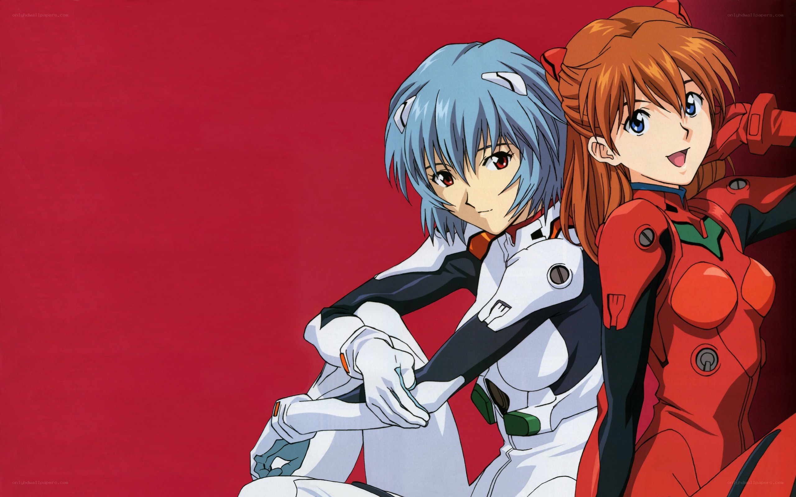 Evangelion characters in plugsuits