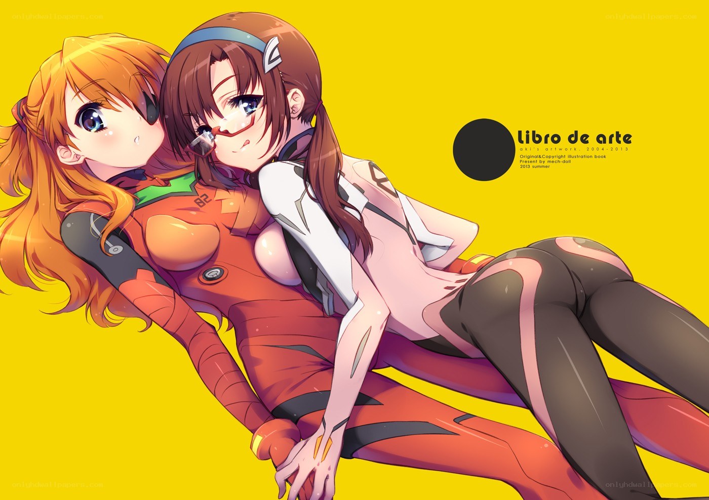 Evangelion characters in plugsuits
