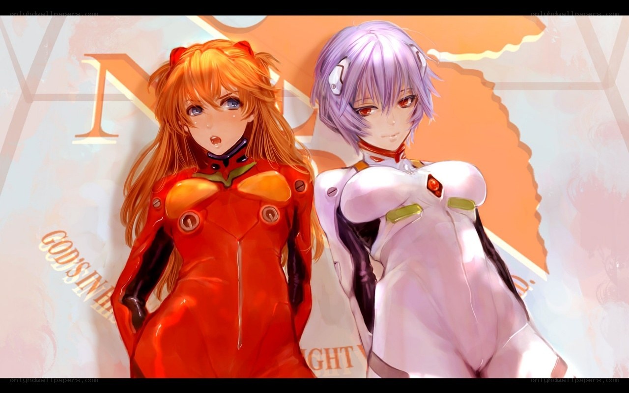 Evangelion characters in plugsuits