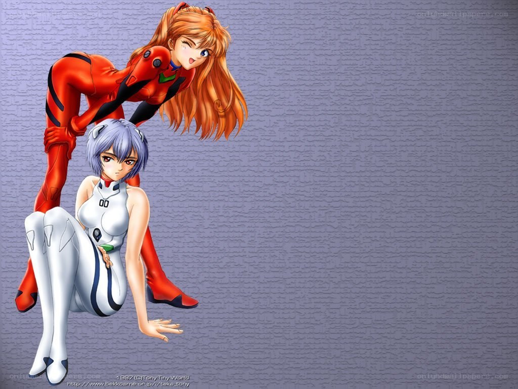 Evangelion characters in plugsuits