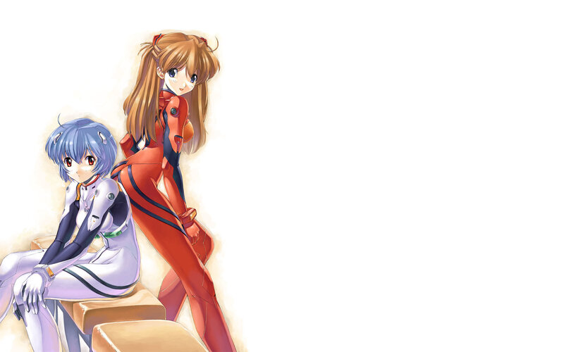 Evangelion characters in plugsuits