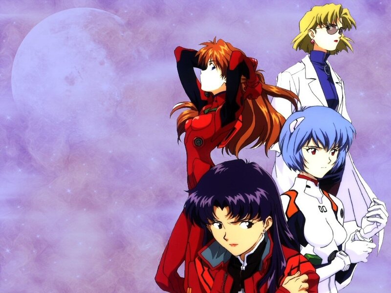 Evangelion characters in space