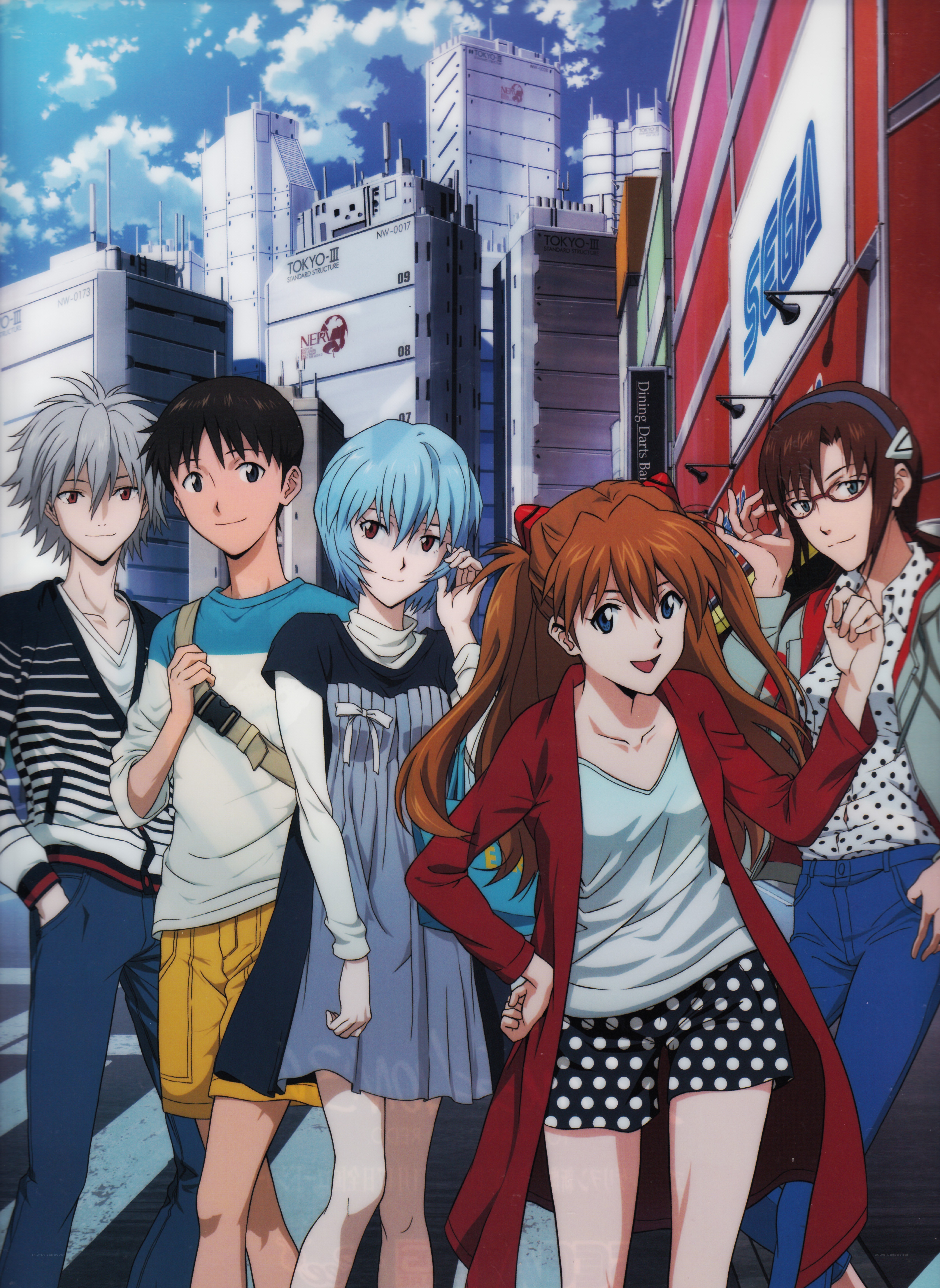Evangelion characters in Tokyo