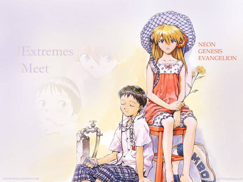 Evangelion characters meet