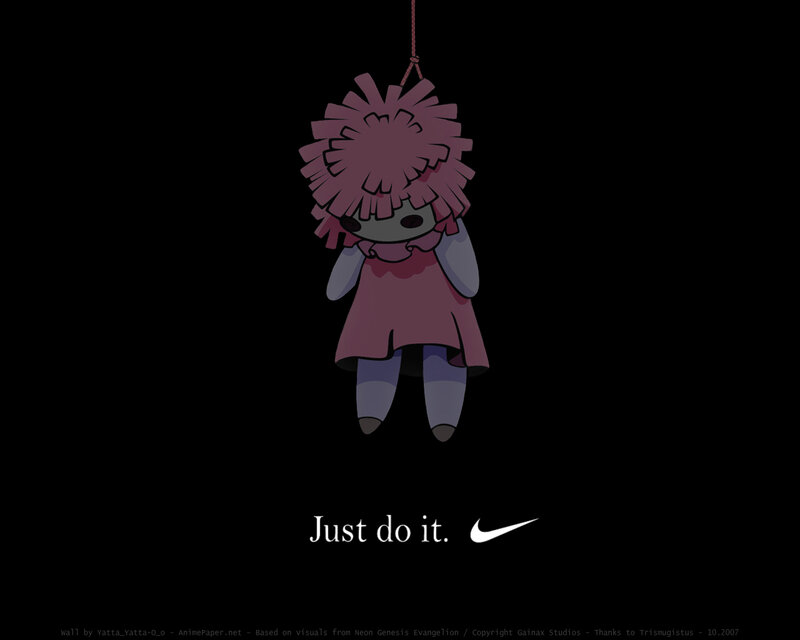 Evangelion doll hanging