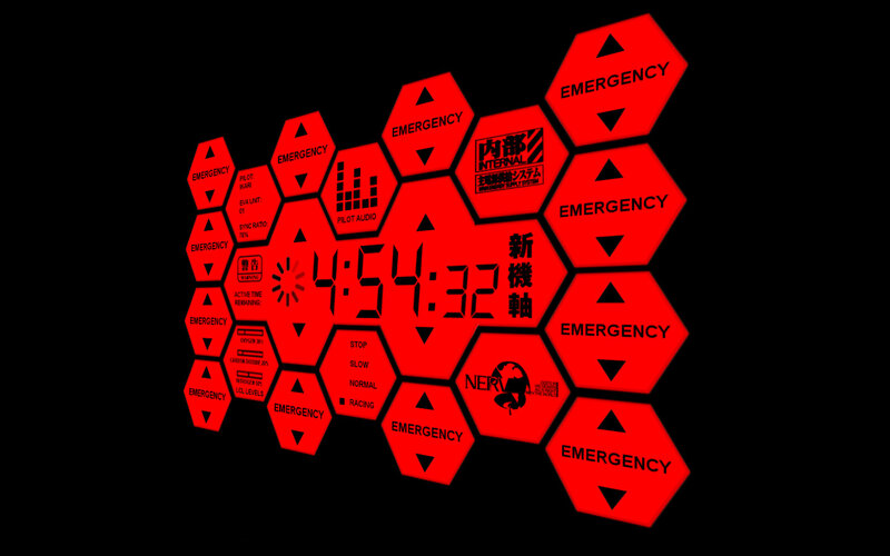 Evangelion emergency display