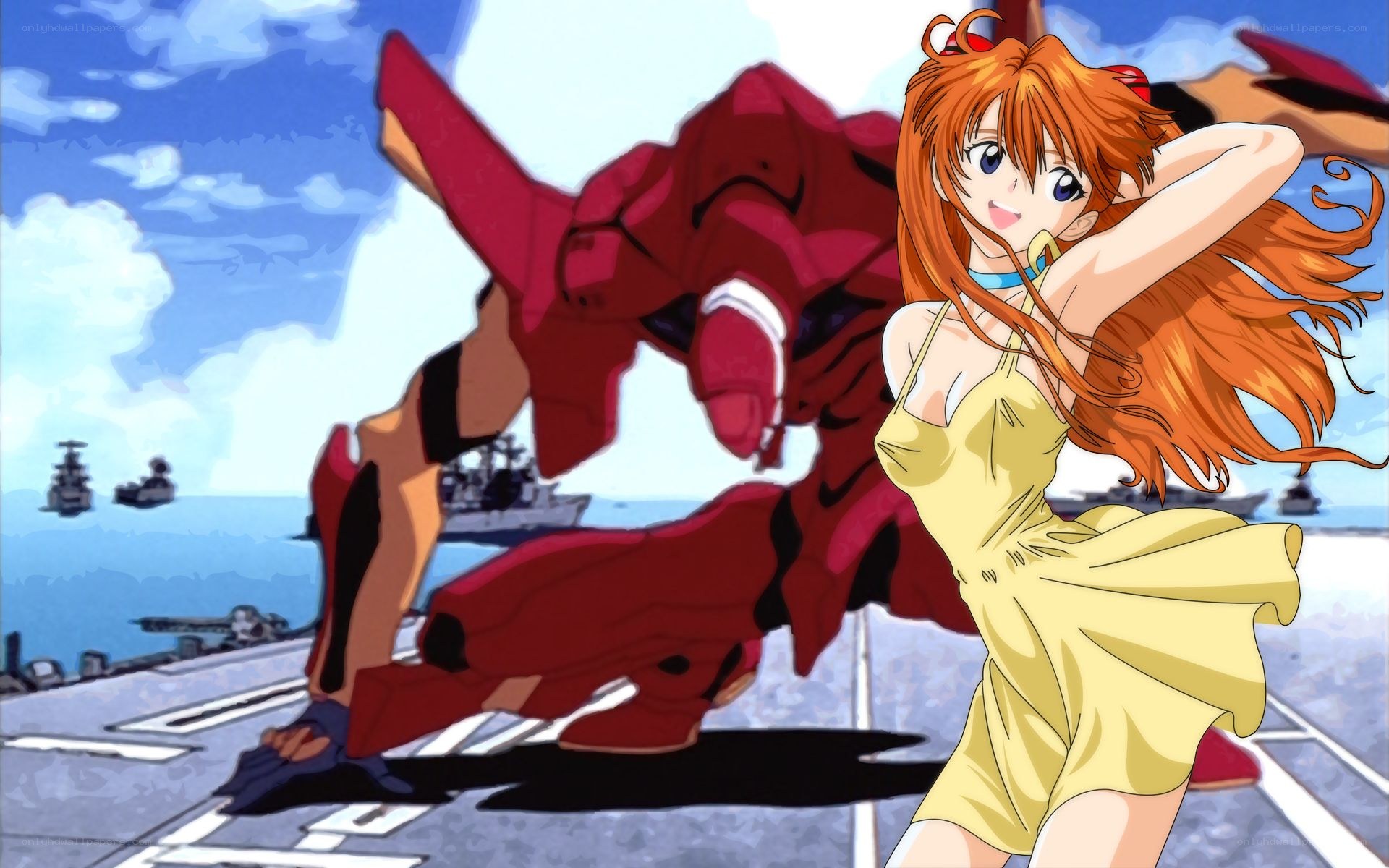 Evangelion mecha and pilot