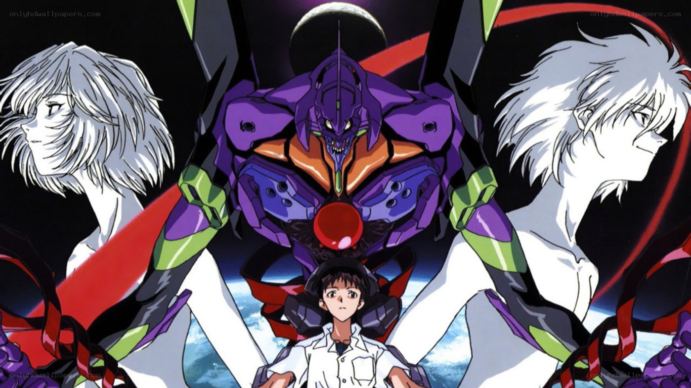 Evangelion mecha and pilots