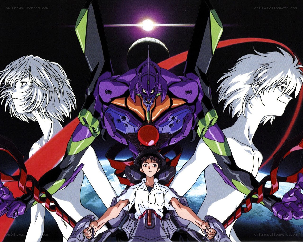 Evangelion mecha and pilots