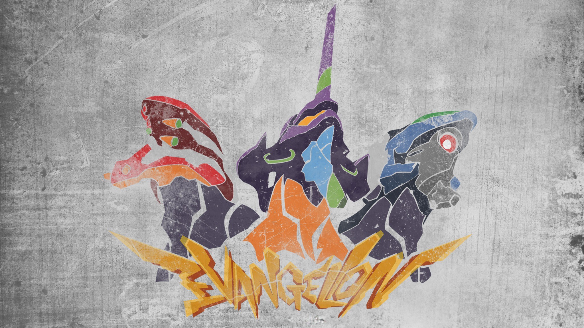 Evangelion mecha art