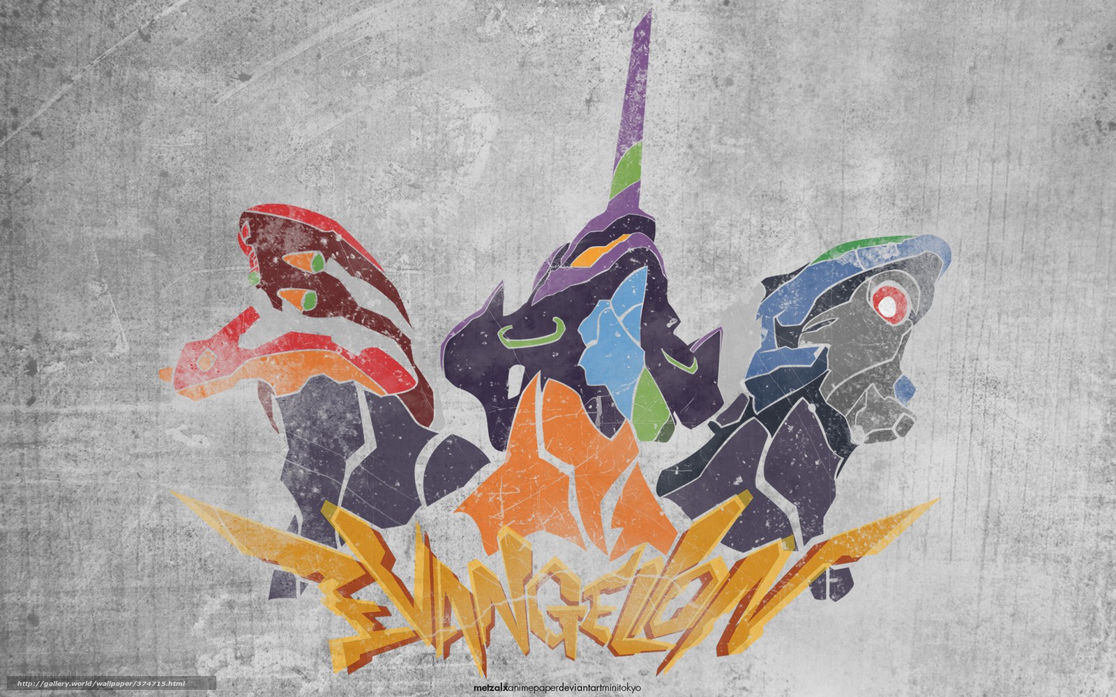 Evangelion mecha art