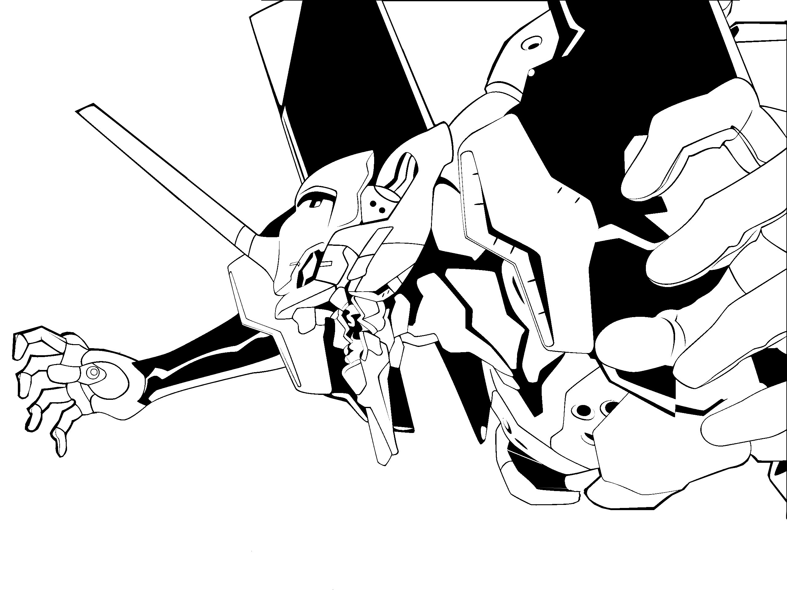 Evangelion mecha battle