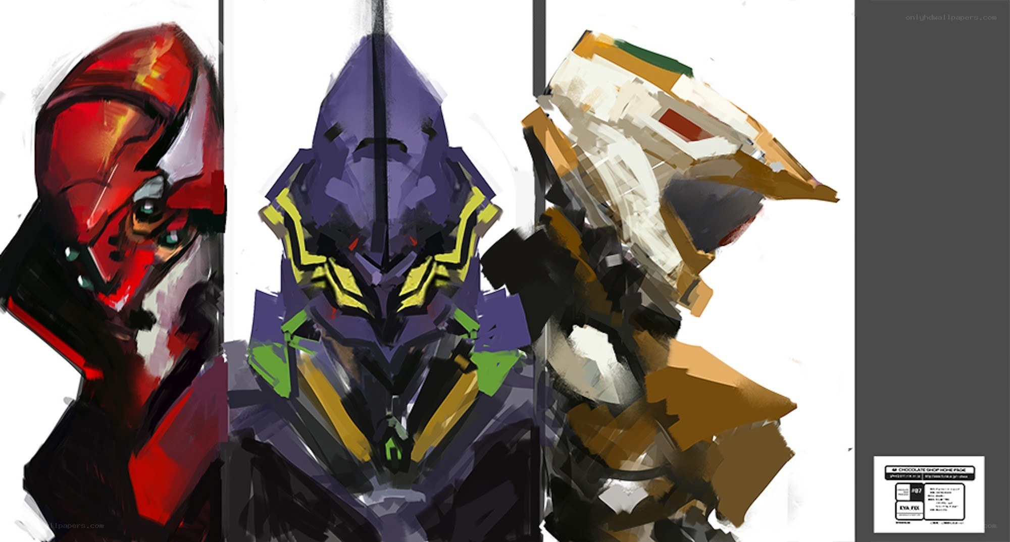 Evangelion mecha concept art