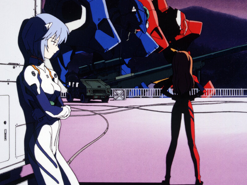 Evangelion mecha scene