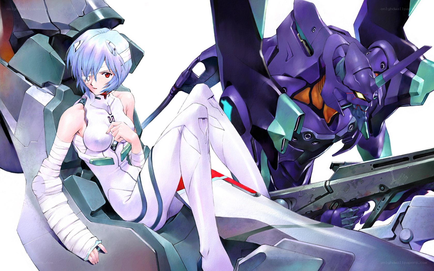 Evangelion pilot and mech